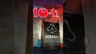 We have a neon sign in 2023 and theres a 6th Scream movie #scotiabanktheatre #wem #neon