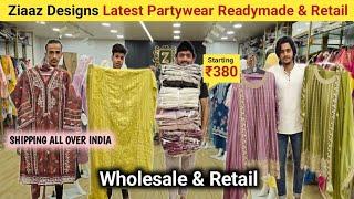 Ziaaz Designs trending neck design kurti  wholesale suit ₹380  wholesale retail Mohd ali road