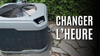 Comment changer l’heure sur la thermopompe Nirvana FC100