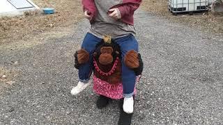 How to make a Piggy-back puppet #carryme  #illusion #puppetlife #piggyback