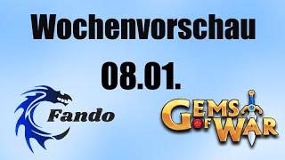 Gems of War - Wochenvorschau - 2024-01-08  Guide Hilfe neu