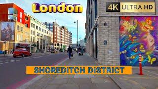 Shoreditch London An Afternoon Walk Through the Streets 4K60