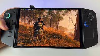 Ghost of Tsushima   Lenovo Legion GO 1200p high graphicshandheld gameplay