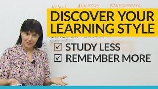 Discover your unique LEARNING STYLE Visual Auditory Kinesthetic