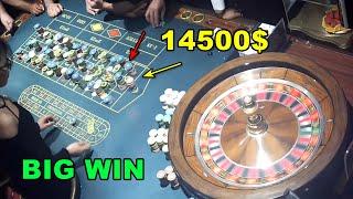 BIGGEST WIN 14500$ IN ROULETTE HOT TABLE  MORNING SATURDAY CASINO FULL  ️ 2024-07-06