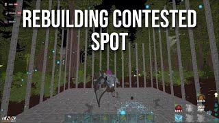 Rebuilding An OP Base Spot Contested By Alpha - ARK PVP
