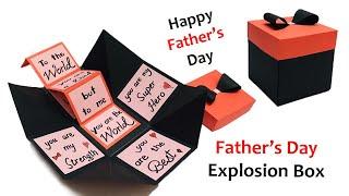 Fathers Day Explosion Box Card  Handmade Fathers Day Cards  DIY Explosion Box For Fathers Day