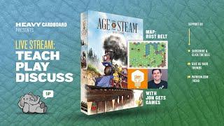 Age of Steam Rust Belt wJon of JonGetsGames 5p Play-through & Round table by Heavy Cardboard