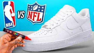 Customizing Shoes   NBA vs NFL EDITION