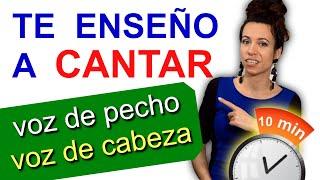 ¿Cómo CANTAR  con VOZ DE PECHO como cantar con VOZ DE CABEZA. CLASES de CANTO Natalia Bliss Lecc 3