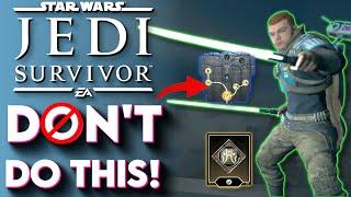 Jedi Survivor 5 MAJOR MISTAKES To Avoid - Star Wars Jedi Survivor Tips and Tricks