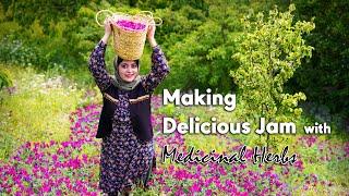 Making Delicious Jam with Medicinal Herbs  Echium Amoenum Flowers Jam