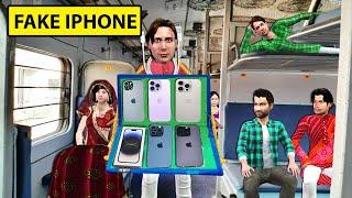 Train Fraud Fake iPhone 15 Selling for Cheap Price Train Mobile Scam Hindi Kahaniya Moral Stories