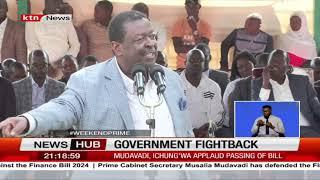 Musalia Mudavadi says rejecting Finance Bill amount to a vote of no confidence in the government