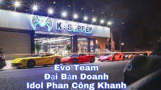 EVO TEAM Tập Hợp Tại Đại Bản Doanh Idol Phan Công Khanh Cùng 10 Siêu Xe Xe Sang Đi Đà Lạt