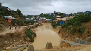 Bangladesh Landslides hit Rohingya refugee camp  AFP