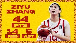 Zhang Ziyu Shatters the Record  44 POINTS  #U18AsiaCup