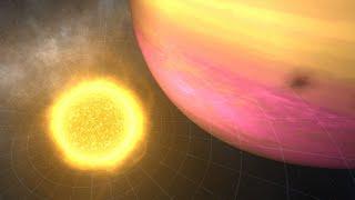 Solar smash super big planet