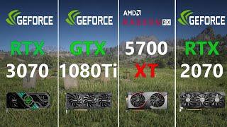 RTX 3070 vs RTX 2070 vs GTX 1080 Ti vs RX 5700 XT Test in 6 Games