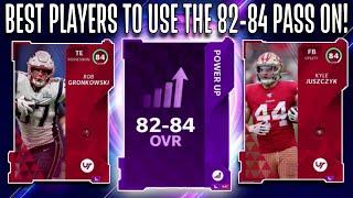 BEST WAY TO USE 82-84 OVERALL POWER UP PASS INVESTMENT POWER UP TIPS - Madden 21 Ultimate Team