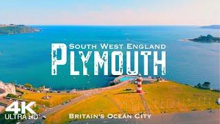 PLYMOUTH 2023 󠁧󠁢󠁥󠁮󠁧󠁿 Drone Aerial 4K  South West England United Kingdom UK 