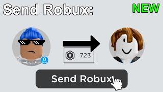 NEW How to Send ROBUX to Friends ANYONE Fastest Method - No Group Needed - 2023