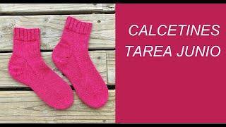 Calcetines tejidos de MAYO y Dados para JUNIO Ele Teje