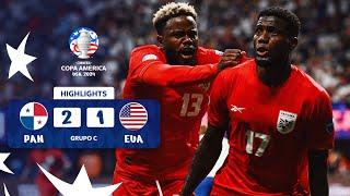 PANAMÁ 2-1 USA  HIGHLIGHTS  CONMEBOL COPA AMÉRICA USA 2024™