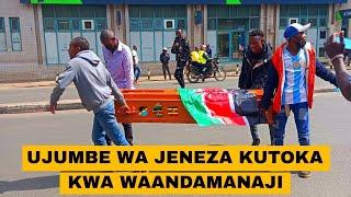 UJUMBE MZITO Uliotumwa Kwa Maandamano Kenya