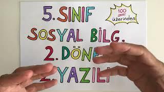 5. Sınıf Sosyal Bilgiler 2. Dönem 2. Yazılı