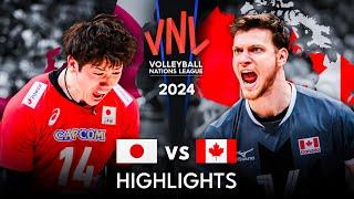  JAPAN vs CANADA   Quarter Finals  Highlights  Men’s VNL 2024