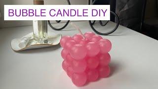 PINK BUBBLE CANDLE DIY  HOW TO MAKE BUBBLE CANDLE WITH SILICONE FORM