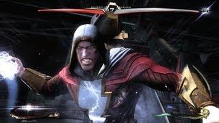 Injustice Gods Among Us  Shazam  All Special Moves Meter Burns and Supermoves