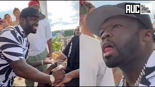 50 Cent Caught Acting Like Diddy After Trolling Rick Ross At Beach Club In Toronto