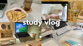 study vlog   4am study sessions getting productive early mornings lots of note-taking cozy