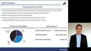 Anthony Marino President & CEO of Tenaz Energy Presents Year-End 2022 Results - March 21 2023