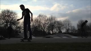 Skateboarding No-comply to Casper