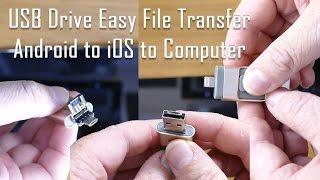 Easy Transfer 3 in 1 OTG USB Flash Drive for Android iPhone & Computer