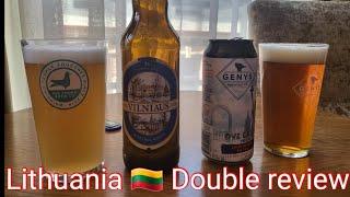 Double Review... Genys Brewing Co. American India Pale Ale 6.0% & Lidl Vilnius Wheat Beer 5.0%