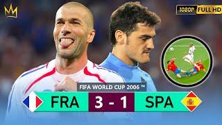 ZIDANE DESTROYING SPAIN IN 2006  CASILLAS XAVI HERNANDEZ PUYOL