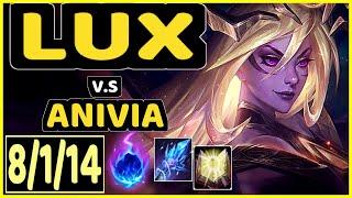 PROFESSOR LUX vs ANIVIA - 8114 KDA BOTTOM SUPPORT CHALLENGER GAMEPLAY - BR