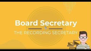 The Recording Secretary