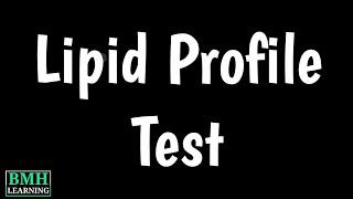 Lipid Profile Tests  Cholesterol Tests  Complete Cholesterol Test  Lipid Panel 