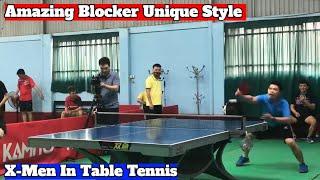 Amazing Blocker Unique Style  X-Men In Table Tennis