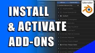 How to Install and Activate Add-ons in BLENDER Micro Tip