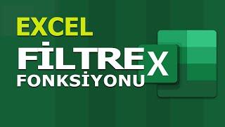 FİLTRE FILTER Fonksiyonu  Excel Dersleri