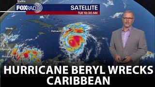 Tropical Update Hurricane Beryl WRECKS Caribbean expected to weaken
