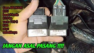 perbedaan ecu honda beat fi kode K25 dan vario 110 fi kode K46  dan cara mengaplikasikanya..