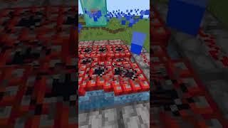 Prank over a Strider & Glow Squid  in minecraft #shorts #minecraft #meme #memes