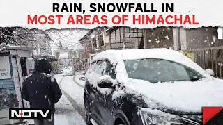 Himachal Sissu Snowfall  Fresh Snowfall In Himachals Sissu Temperature Drops By 4-5 Degrees